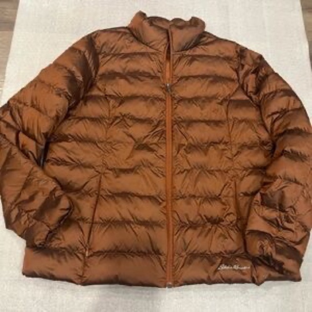 Lightweight Puffer Jacket - Rust Brown